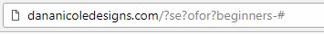 Example of a URL with poor structure