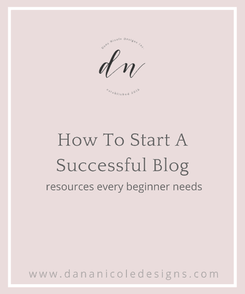 image with text overlay: how to start a successful blog