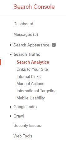 Screenshot of Google Search Console 