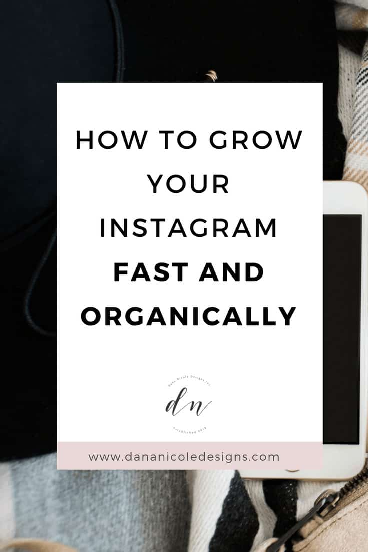 image with text overlay: how to grow your instagram fast and organically