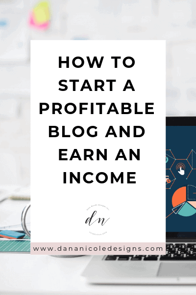 Image with text overlay that says: how to start a profitable blog and earn an income