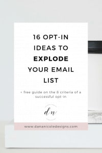 image with text overlay: 16 opt-in ideas to explode your email list