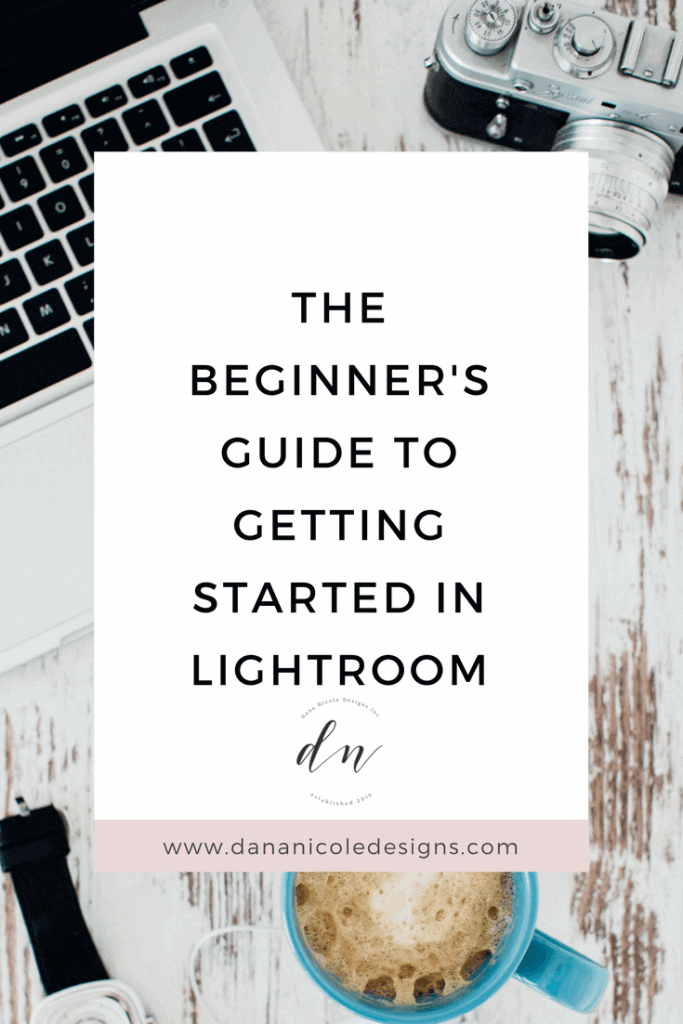 image with text overlay: the beginner's guide to getting started in lightroom