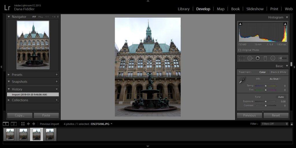 Screenshot of the Adobe Lightroom interface