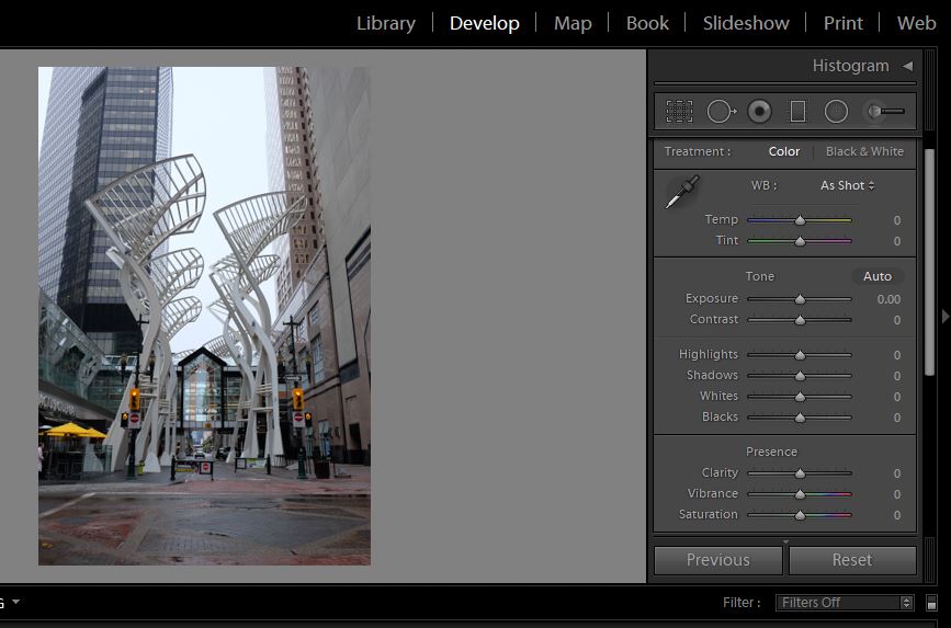 Screenshot of the Adobe Lightroom interface