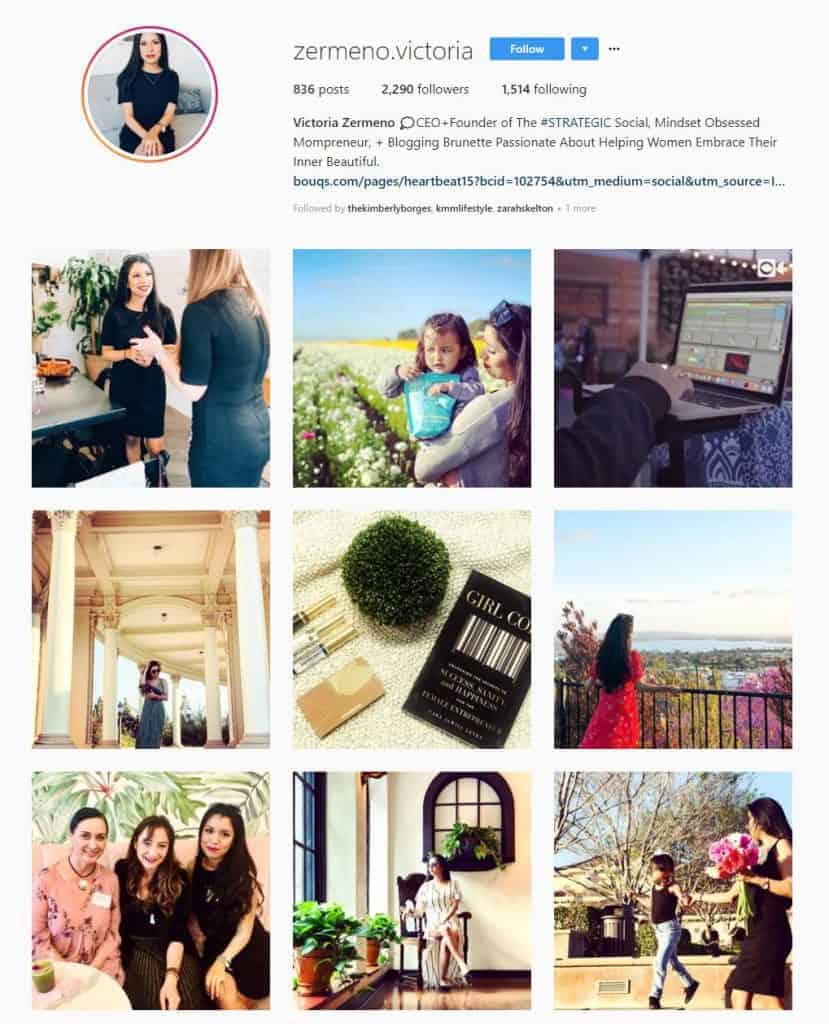 Screenshot of Instagram photos