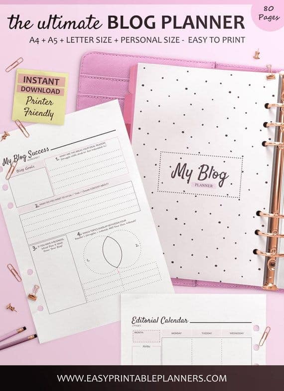 A blog planner