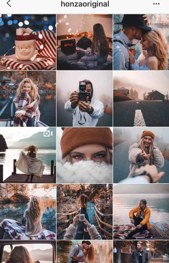 Screenshot of an Instagram feed