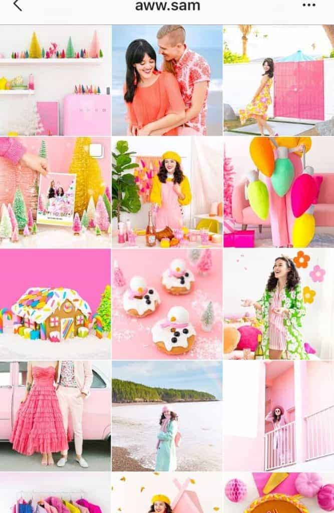 screenshot of an instagram feed - 7 instagram themes to inspire you