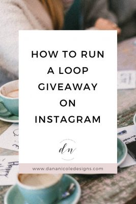 Image with text overlay that says: how to run a loop giveaway on instagram