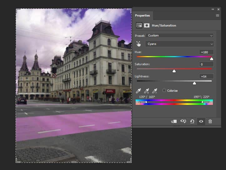 Photoshop software interface