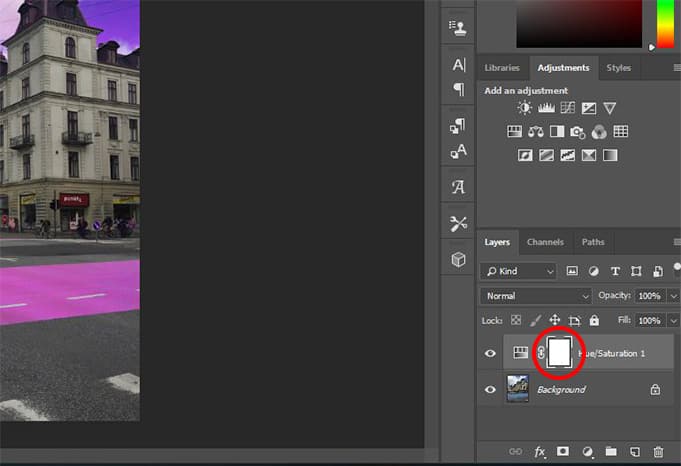 Photoshop editing interface