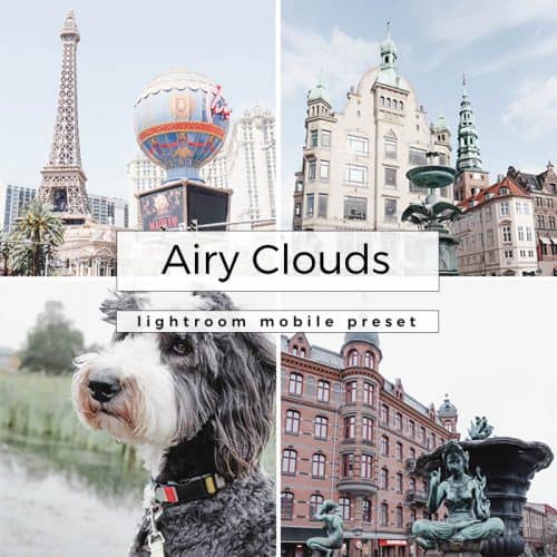 Photo grid with text overlay for Instagram presets