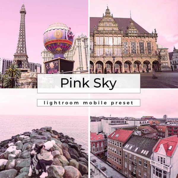 Photo grid with text overlay for Instagram presets