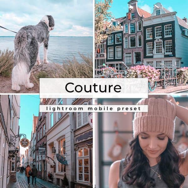 Photo grid with text overlay for Instagram presets