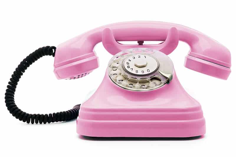 pink telephone