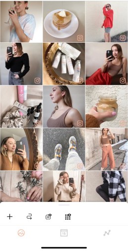 Screenshot of an Instagram feed app