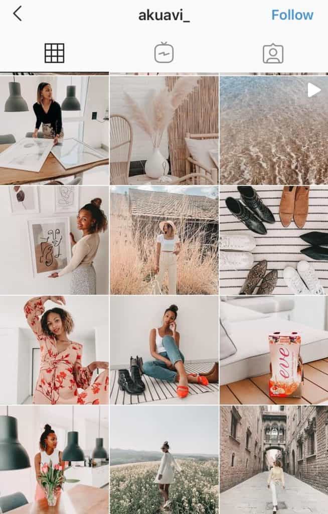 Screenshot of an Instagram feed