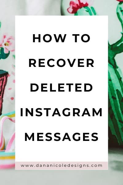 image with text overlay: how to recover deleted instagram messages