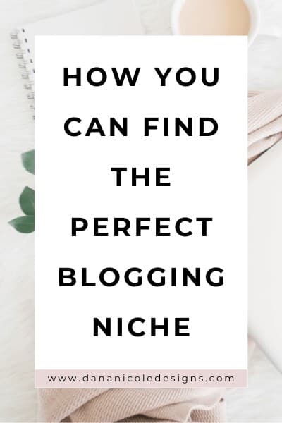 image with text overlay: how you can find the perfect blogging niche.